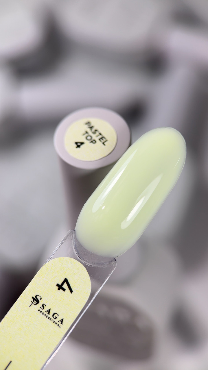 Топ кольоровий без липкого шару SAGA Professional Pastel Top №4, 10 мл