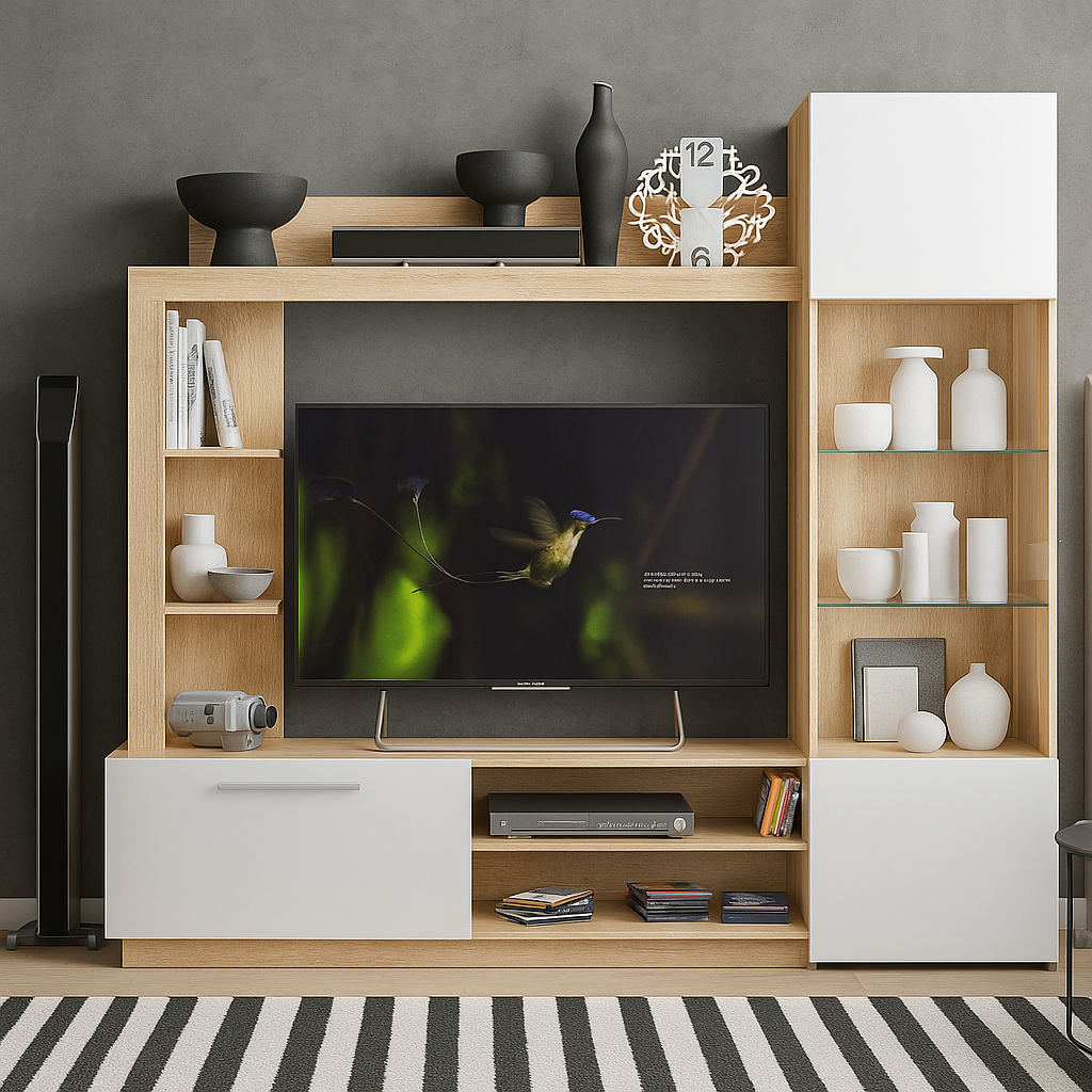 Вузька в скандинавському стилі міні стінка гірка під телевізор у вітальню зал 2 метри Тренто Мебель Сервіс, фото 1