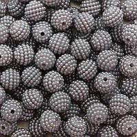 Бусини "" Малинка" пластик 12 мм 20 грамів приблизно 30 шт. колір ожина