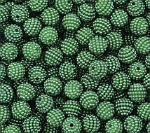 Бусины "" Малинка""  пластик 12 мм 250 грамм примерно 375 шт цвет изумруд