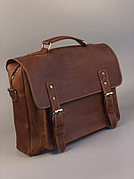 Шкіряна сумка-портфель CAMERON Сумка з натуральної шкіри Колір коньяк