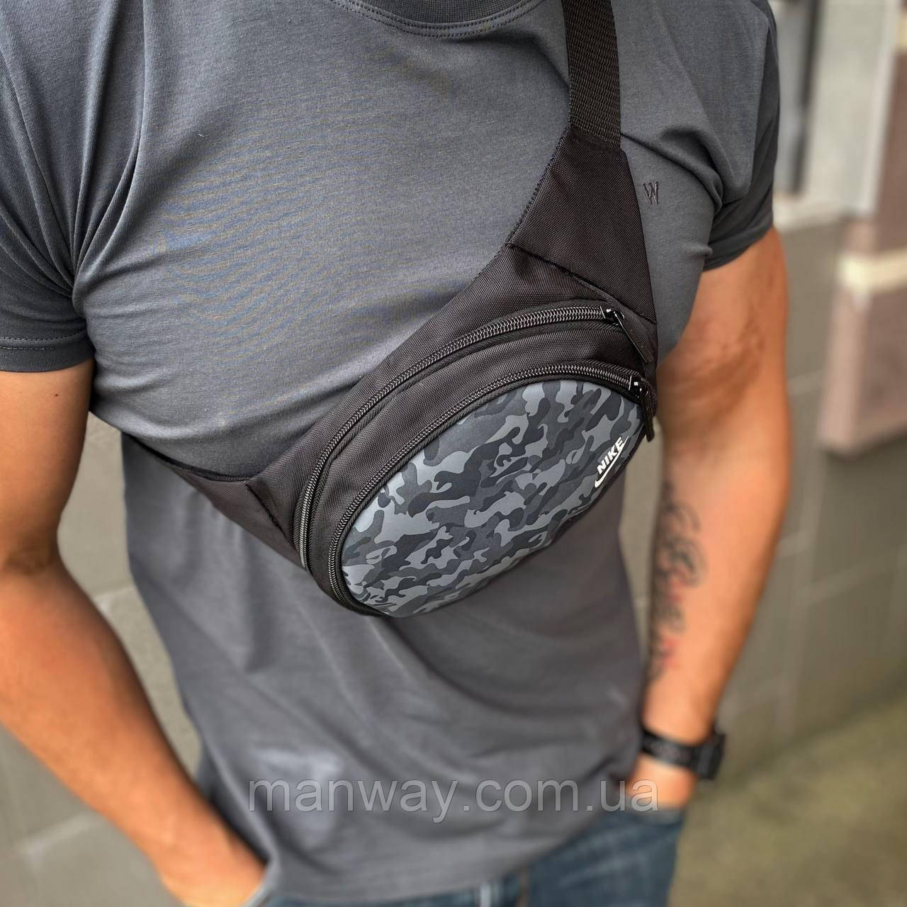 Сумка на пояс на груди через плече молодіжна стильна