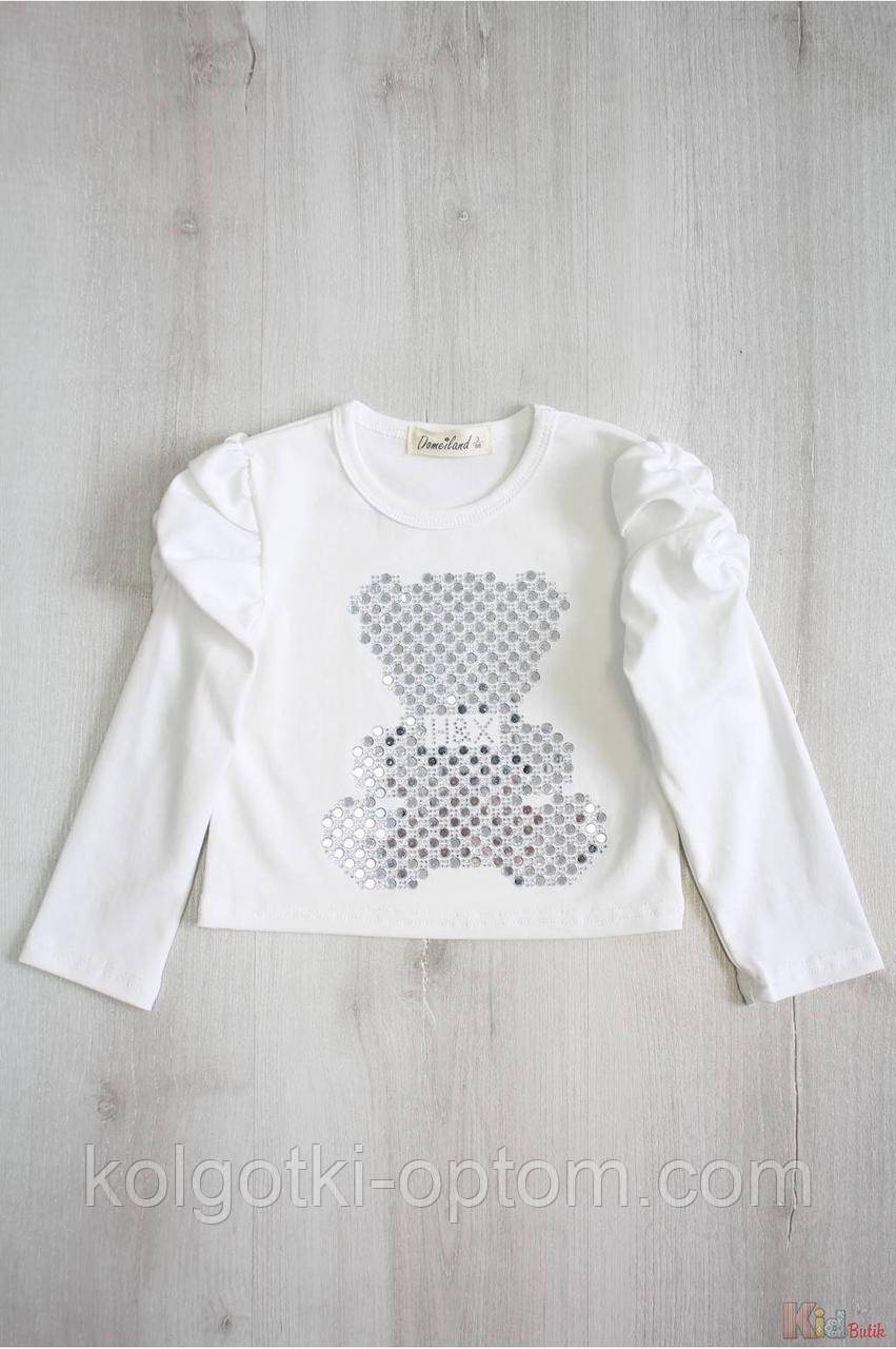 ОПТОМ Лонгслів молочний з блискучим ведмежам (104 см) Demeiland 2125000879352, фото 1