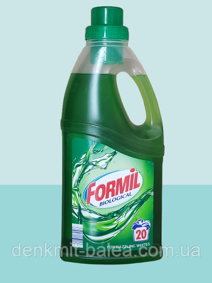 Гель для прання білої та кольорової білизни Formil Biological 1500 мл, фото 1