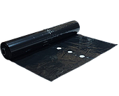 Плівка полот. 1000*30ст 500м чорн (1х рядна перфорация вторічка) 20см