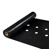 Плівка полотно . 1200*30ст 500м чорн (2х рядна перфорация вторічка) 30х30см