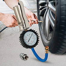 Професійний пістолет для накачування шин HONG SEN 1465  з манометром (JS)