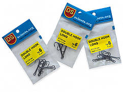 Гачки-двійники DS (Дніпро-Свинець) Double Hook Long #6, Корея