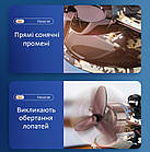 Ароматизатор в авто Літак на сонячних батареях із обертовим пропелером, фото 4