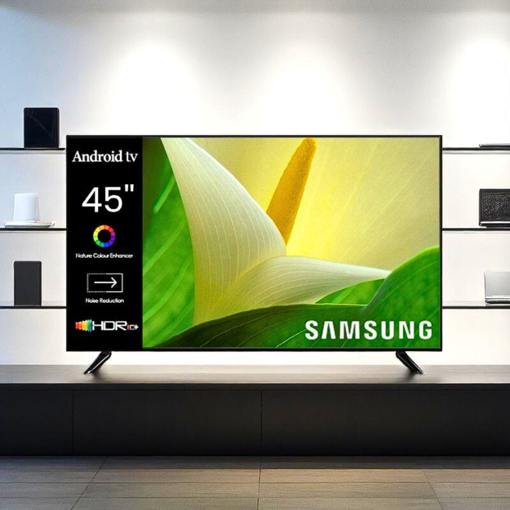 LED телевізор Samsung 45 дюймів з кронштейном Плазмовий телевізор 4K UHD Smart TV Bluetooth Wi-Fi Android 14, фото 1