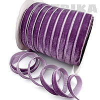 Стрічка оксамитова 1 см, сливова