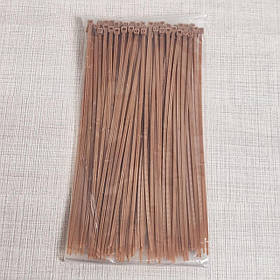 Стяжка кабельна "4х200" коричн. 100шт шир. 2,7мм довж. 200мм