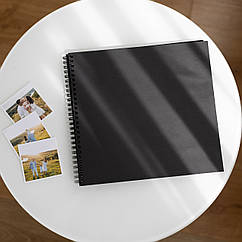 Альбом DIY з чорними сторінками, Фотоальбом з чорною твердою обкладинкою + 18 фото ( альбом для фото )
