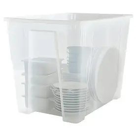 IKEA SAMLA (001.029.75) Коробка прозора