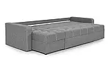Диван кутовий Хеопс Плюс (стандарт) 3 м рогожка світло-сірий, фото 4