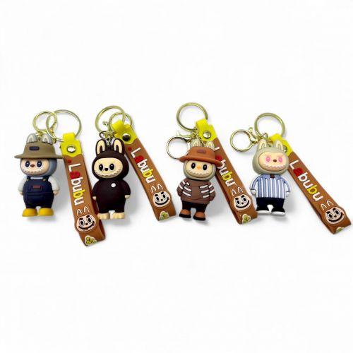 Брелок "Лабубу"  7 см гумовий (мікс видів, ціна за 1 шт), фото 1