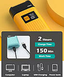 Електробритва VGR V-357 портативна акумуляторна для сухого та вологого гоління, Жовтий, фото 3