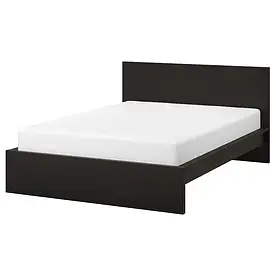 IKEA MALM (790.198.41) Ліжко, високий, білий вітраж, Luroy