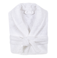 Халат махровий унісекс Туреччина білий готельний 450 г/м2 Розміри: L