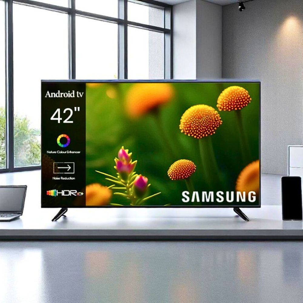 Телевізор Samsung Smart TV 42" 4K UHD з Т2 Wi-Fi Ethernet Bluetooth Телевізор 42 дюйми безрамковий Самсунг, фото 1