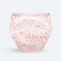 Тренувальні трусики для дітей  | багаторазові підгузки, розмір 90см (6-11кг), 1шт  (pink rabbir)