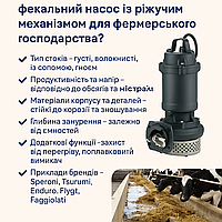Насос для ферми з ріжучим механізмом. Як правильно підібрати фекальний насос?