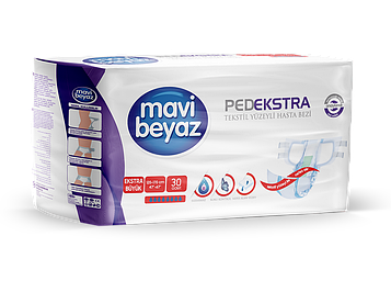 Підгузки для дорослих Mavi Beyaz Pedekstra XL (120-170 см) 30 шт. Памперси максимальні (8 крапель), дихаючі