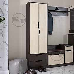 Передпокій шафа з вішалкою та ящиками Компаніт Фаїна