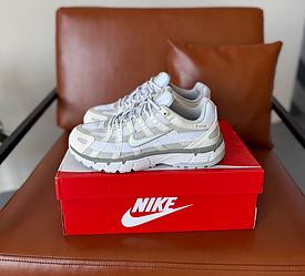 Кросівки Nike P-6000 white grey Найк Р6000 чоловічі жіночі унісекс