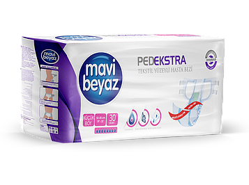 Підгузки для дорослих Mavi Beyaz Pedekstra S (50-85 см) 30 шт. Памперси для чоловіків і жінок універсальні