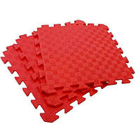 Татамі 50х50х1см Яскраво-червоний (килимок-пазл ластівчин хвіст) IZOLON EVA SPORT
