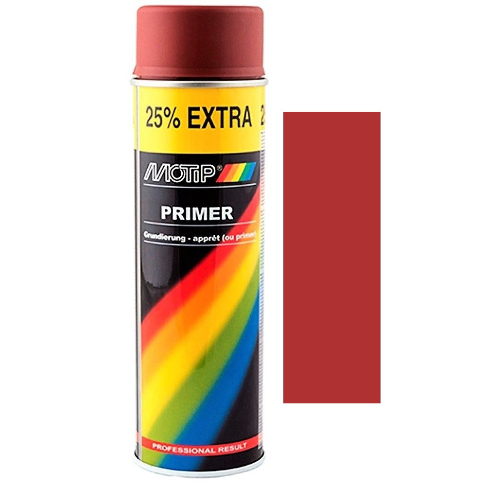 Акриловий ґрунт спрей червоний Motip Primer Spray Red 500мл