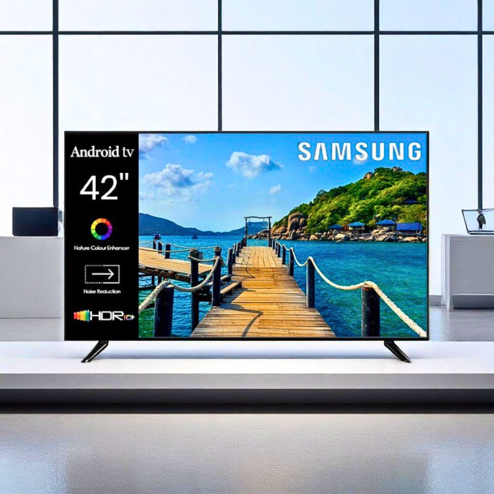 Безрамковий телевізор 42 дюйми Samsung Плазма Smart TV 42" 4K UHD Телевізор Самсунг з Wi-Fi Ethernet Bluetooth, фото 1