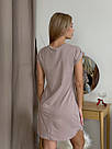 Халат жіночий ТРИКОТАЖНИЙ ПОДОВЖЕНИЙ натуральна бавовна M-3XL БЕЖЕВИЙ ФАРБИ ANTANA 43, фото 6