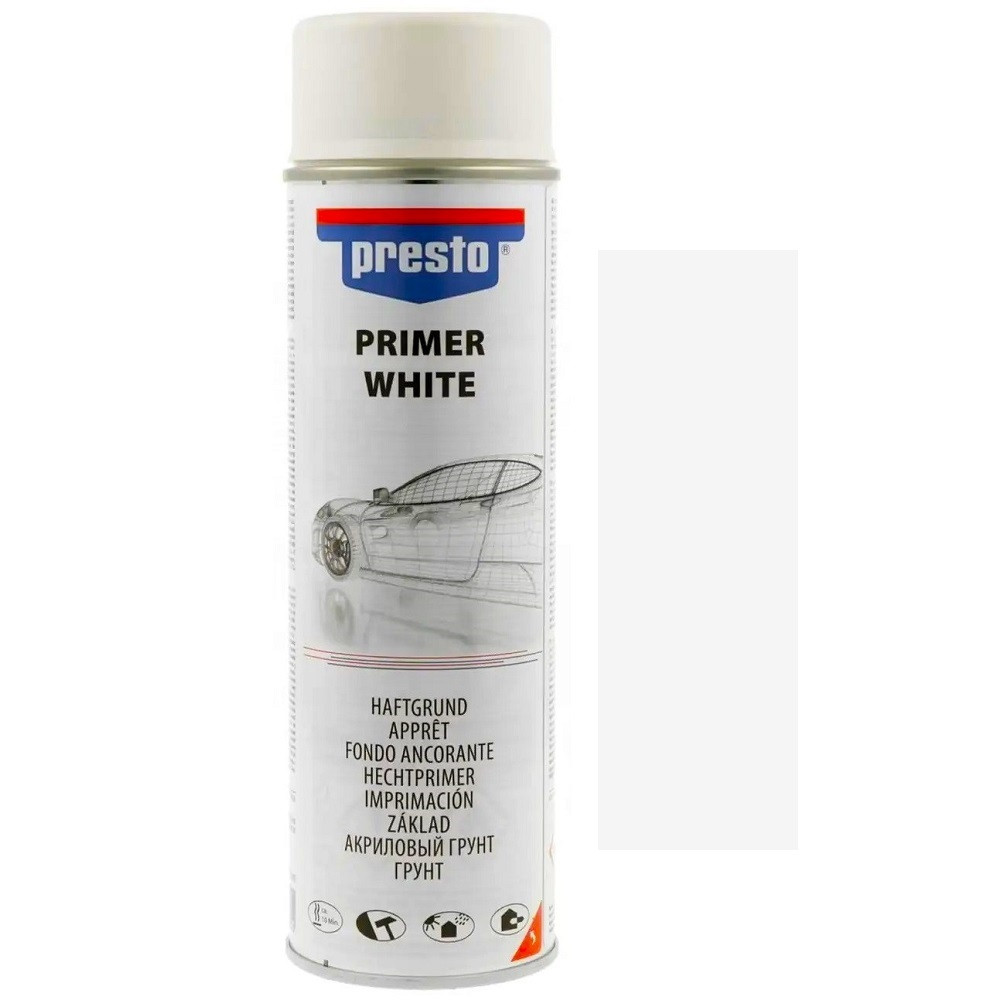 Акриловий ґрунт спрей білий Presto Primer White 500мл
