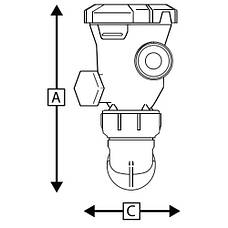 Помпа аераторна Attwood Tsunami Мк2 Т500 кутова 90°, 12 В, 500 гал/год, Osculati., фото 3