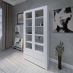 Дерев'яний сервант "Орео" в спальню з двома дверцями та чотирма шухлядами