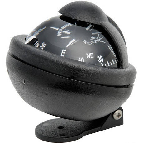 Компас Riviera Comet на кронштейні, 48 мм, чорний, Osculati., фото 1