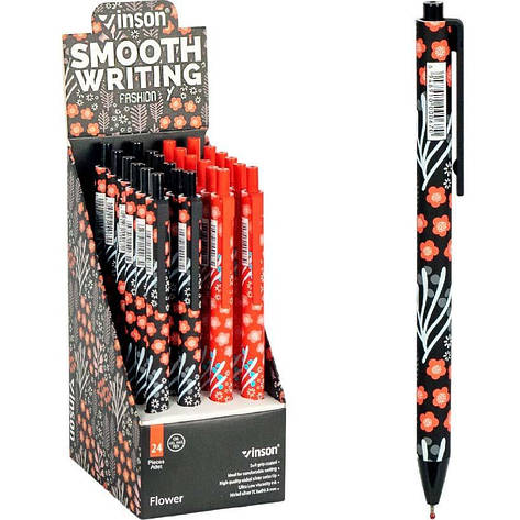 Ручка Vinson F7 Flower синя, фото 1