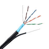 Мережевий кабель екранована FTP вита пара з дротом для зовнішніх робіт Cat 5e 4x2x0.51 Бухта 305 метрів, фото 2