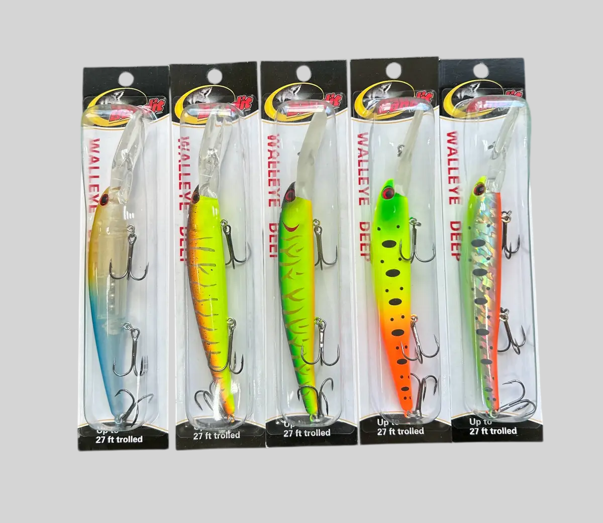 Воблер Bandit 120mm 17.5g ( Bandit Walleye Deep ) Набір 5шт