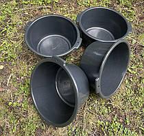 Набір чорних тазів 4 штуки по 20 літрів