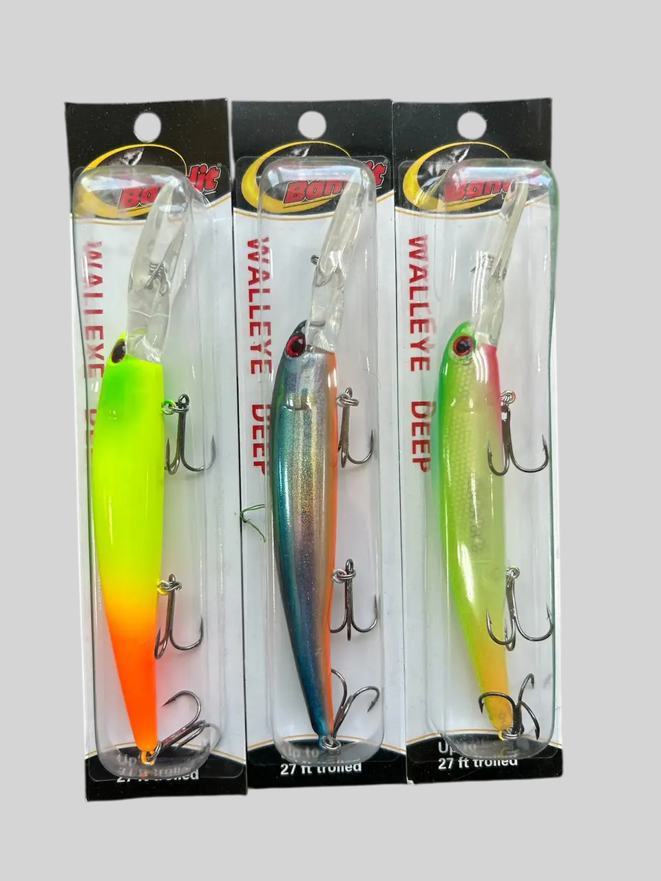 Воблер Bandit 120mm 17.5g ( Bandit Walleye Deep ) Набір 3шт