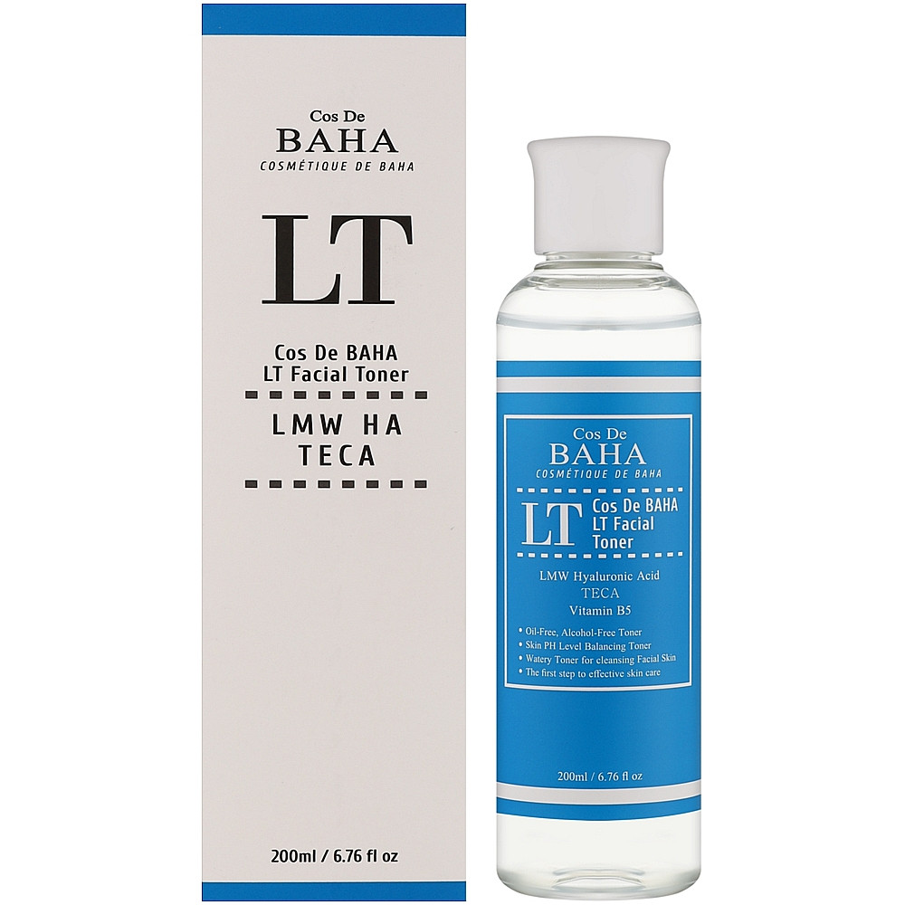 Тонер із низькомолекулярною гіалуроновою кислотою Cos De BAHA LT Facial Toner 200 мл, фото 1
