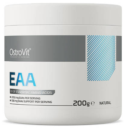 Амінокислоти ЕАА OstroVit EAA 200 g без смаку, фото 3
