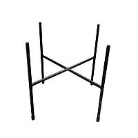 Підставка для квітів loft 30 см Чорна