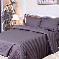 Підковдра сатин страйп Ярослав, сатинова підковдра Темно фіолетова