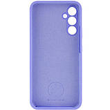 Чохол Silicone Cover Lakshmi Full Camera (AAA) для Samsung Galaxy S25 Edge | Мікрофібра Бузковий / Dasheen, фото 3