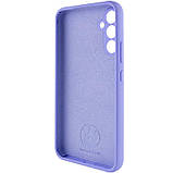 Чохол Silicone Cover Lakshmi Full Camera (AAA) для Samsung Galaxy S25 Edge | Мікрофібра Бузковий / Dasheen, фото 4