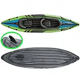 💙Надувний човен двомісний Intex 68307 "CHALLENGER K2 KAYAK" кайак з веслами та ручним насосом, Зелений, фото 2